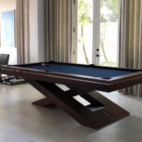 2022 new designs high-end modern style luxury snooker billiard tables 9ft 8ft 7ft size solid wood and slate pool table for sale - Image 5