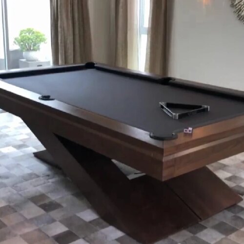 2022 new designs high-end modern style luxury snooker billiard tables 9ft 8ft 7ft size solid wood and slate pool table for sale - Image 6
