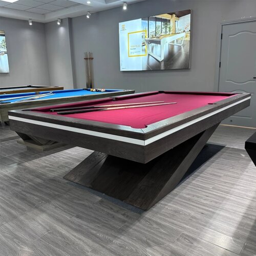 2023 Factory Direct Sales  New Styles 7ft  8ft 9ft Billiard Dining Solid Wood Slate Pool Table customization  High grade family - Image 3
