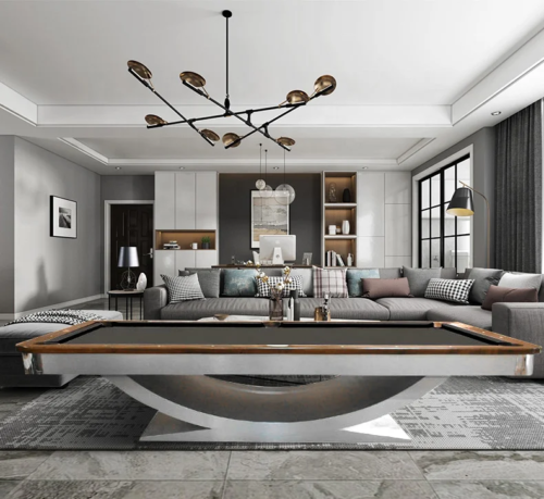 2023 Factory Direct Sales  New Styles 7ft  8ft 9ft Billiard Dining Solid Wood Slate Pool Table customization  High grade family