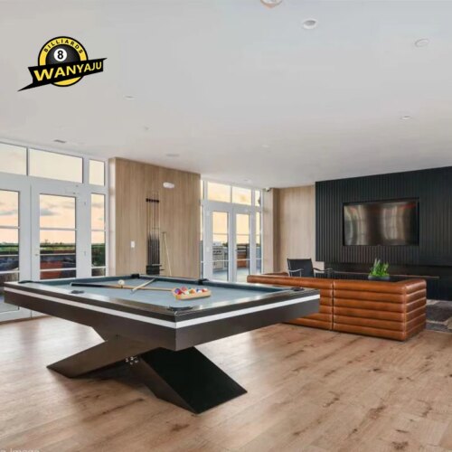 2023 Factory Direct Sales  New Styles 7ft  8ft 9ft Billiard Dining Solid Wood Slate Pool Table customization  High grade family - Image 2