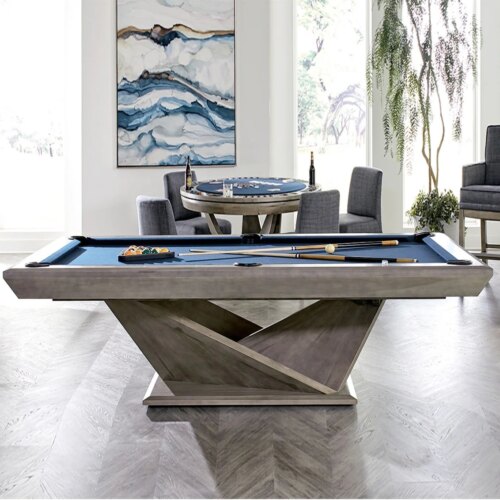2023 Factory Price Sports Game Solid Wood Custom Mesas De Billar Modern Style Luxury Pool Table Billiard 9ft 8ft 7ft - Image 3