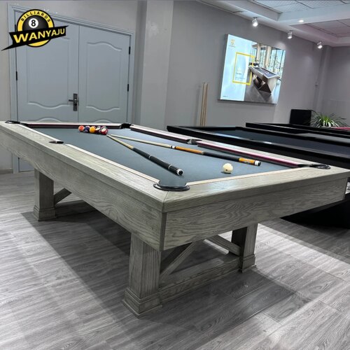 2023 Factory price classic  design  indoor modern pool table  billard games solid wood slate   pool table billiard - Image 4