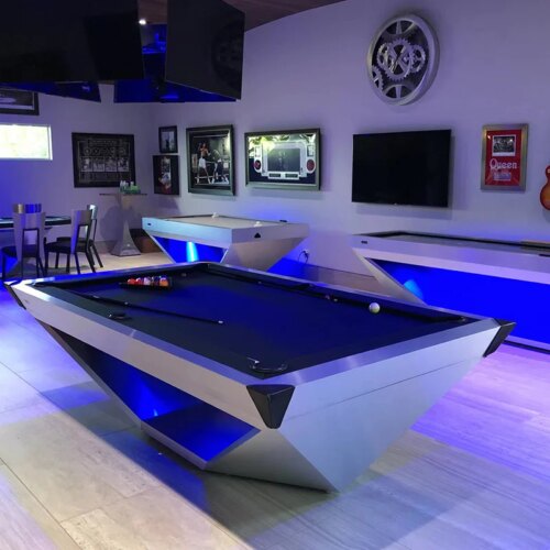 2023 modern pool table  billiard  american pool table 7ft 8ft 9ft  Sale Family Dining Billiard Cheap oak modern pool table - Image 3