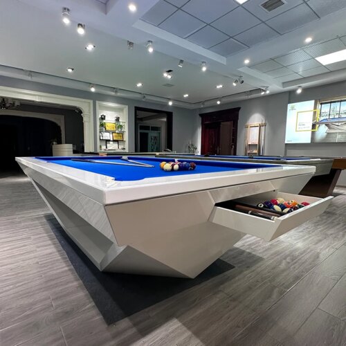 2023 new modern pool table billiard american pool table 7ft 8ft 9ft Sale Family fashion Dining Billiard with draw - Image 2
