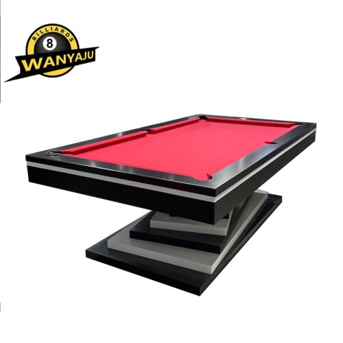 2024 Best selling Popular luxury style Geometry 7ft/8ft/9ft modern pool game billiard table with natural slate - Image 3