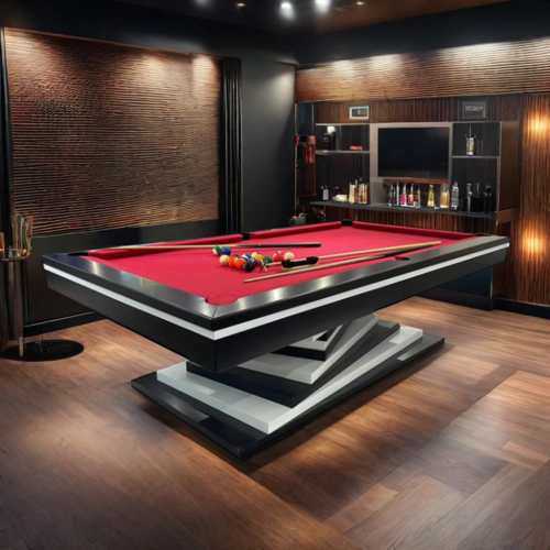 2024 CHINA  made Gorgeous Multifunctional sturdy game Conference dining pool billiard tables  7ft 8ft 9ft - Image 3