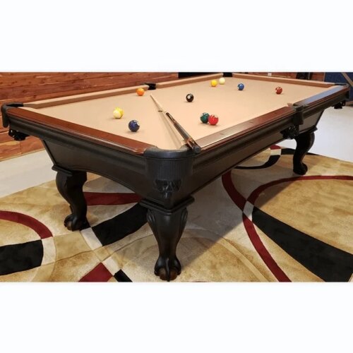 2024 Classic Antique Styles Indoor Game Play High Quality Full Size Carving Billiards Slate Solid Wood Custom Carved Pool Table - Image 3