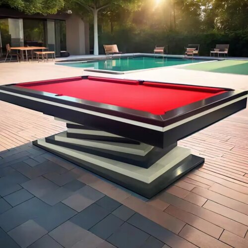 2024 Custom Modern design American style billiard table7ft 8ft 9ft slate pool table with dining top - Image 5