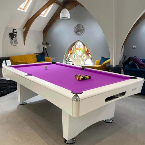 2024 Factory cheap price pool table manufacturer customized billiard table  8ft 9ft stainless steel corner - Image 6