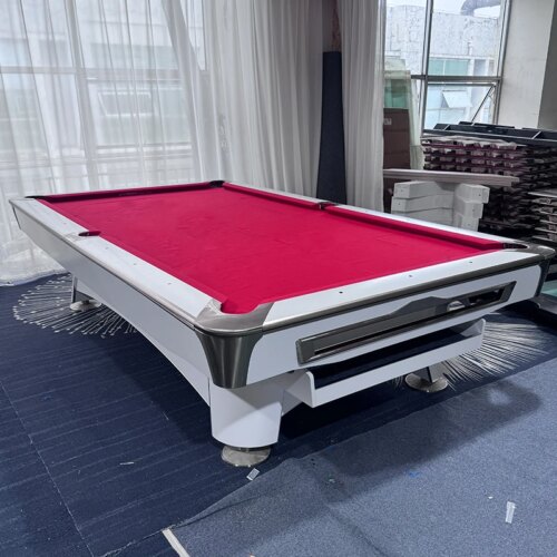 2024 Factory direct selling 9 ball billiard pool table with solid wood natural slate high speed table cloth - Image 2