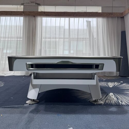 2024 Factory direct selling 9 ball billiard pool table with solid wood natural slate high speed table cloth - Image 4
