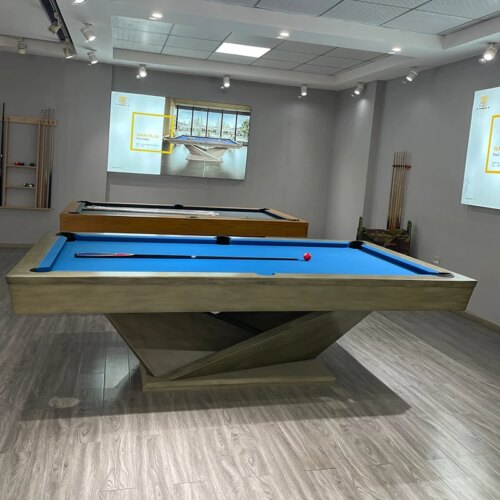 2024 Hot Sale Antique Classic Wood Handmade Rustic  8ft 9ft Size Slates Bed Pool BilliardsTable - Image 2