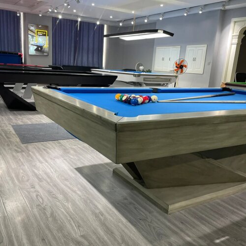 2024 Hot Sale Antique Classic Wood Handmade Rustic  8ft 9ft Size Slates Bed Pool BilliardsTable - Image 3