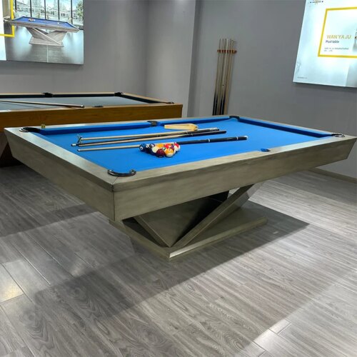 2024 Hot Sale Antique Classic Wood Handmade Rustic  8ft 9ft Size Slates Bed Pool BilliardsTable - Image 4