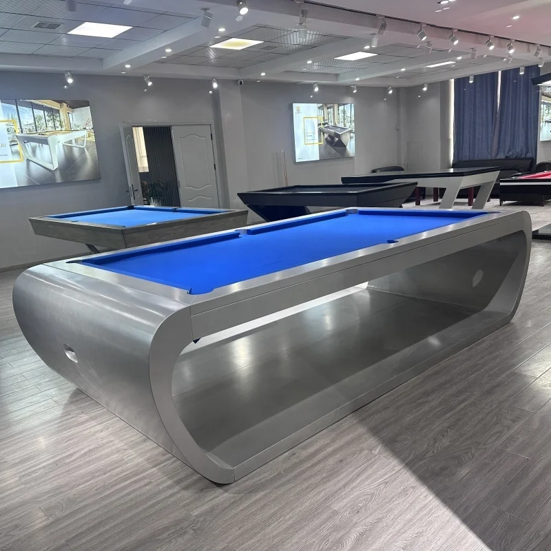 2024 Hot Selling Snooker & Billiard Tables Solid Wood Black Slate 7ft 8ft 9ft Game Sport Modern American Style Luxury Pool Table - Image 3