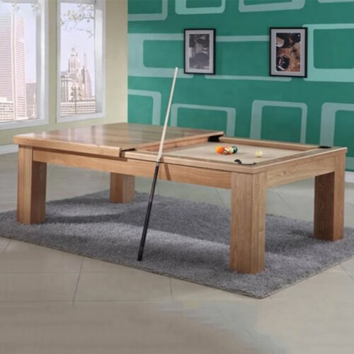 2024 Manufacturer Price Best Selling High Quality Indoor Custom Solid Wood Slate 7ft 8ft 9ft Modern Dining Pool Table Home Use - Image 3