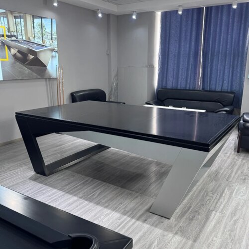 2024 Most popular Modern High-grade professional Billiard table 9ft 8ft 7ft Solid wood luxury pool table with dining top - Image 6