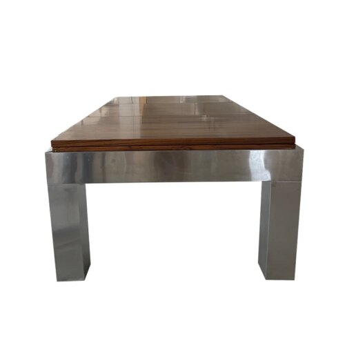 2024 Popular Custom Design Luxury stainless steel 7ft/8ft/9ft Billiards Outdoor Pool Billiard Table  with dining top