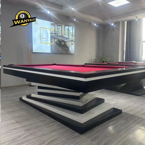 2024 Wanyaju   Factory luxury custom modern all size Oak solid wood slate tournament   billiard pool table 7ft 8ft 9ft - Image 3
