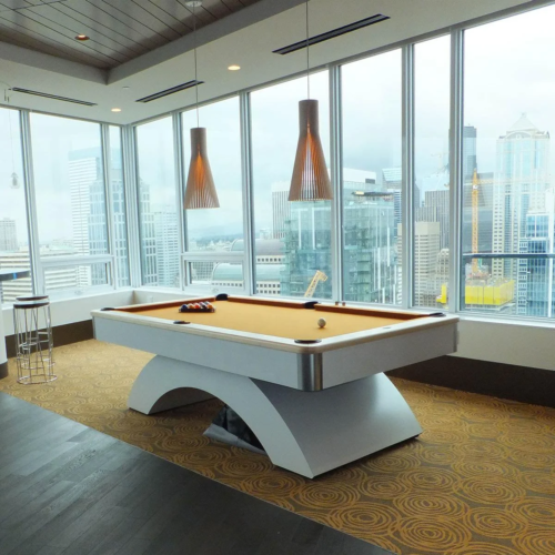 2024 Wholesale Customized Club Sports International Standard Size Top Grade Slate Solid Wood American Style Billiards Pool Table - Image 4