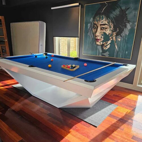 2024  factory direct  selling modern billiard tables hot selling 7ft/8ft/9ft with natural slab elastic rubber PE painting - Image 4