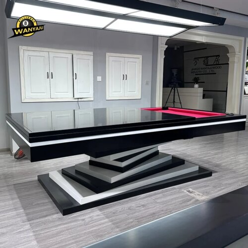 2024 manufacture customization pool table   oak modern billiard table Factory directly sale new design  pool table 7ft 8ft 9ft - Image 4