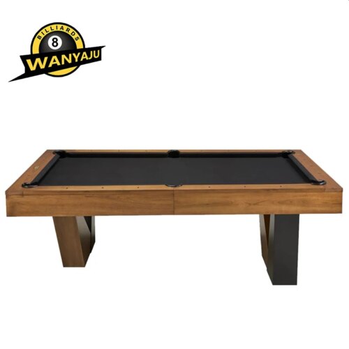 2024 modern luxury customized  pool billiard solid wood table with natural slate  slab and high speed table cloth - Image 2