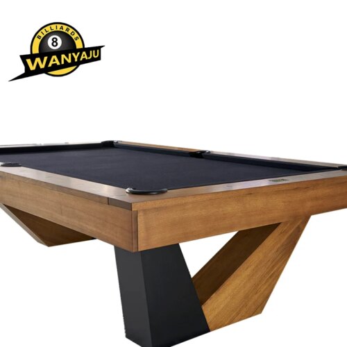 2024 modern luxury customized  pool billiard solid wood table with natural slate  slab and high speed table cloth - Image 6