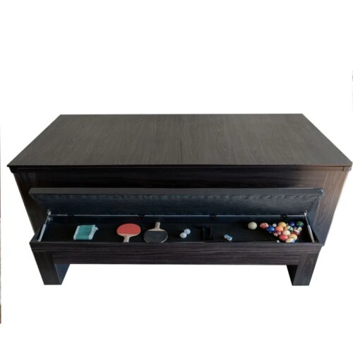 3 in 1 Pool&Billiard Table with Dining Top Table Tennis Entertainment - Image 2
