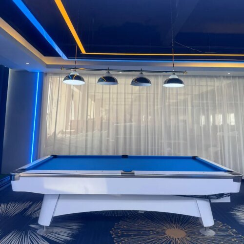 9-ball billiard table used for club with solid wood 25mm natural stone slates high-elastic rubber - Image 3