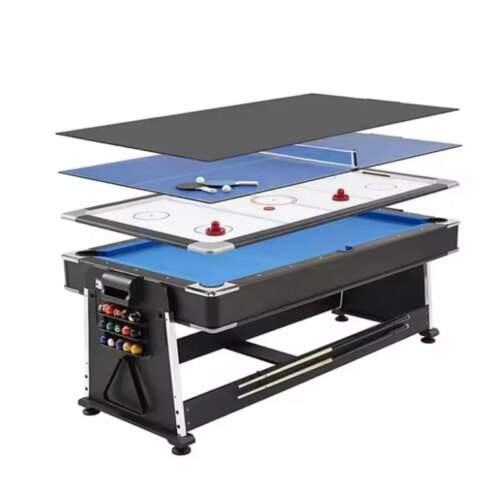 Cheap  4 in 1 Multi Game Billiard Table  Indoor Sports 6ft with Pool / Ping Pong / Air Hockey / Dining Top - Image 2