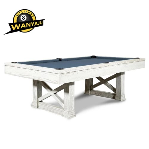 China factory wholesaler direct selling billiard pool table with solid wood natural slate and professional felt - Image 2