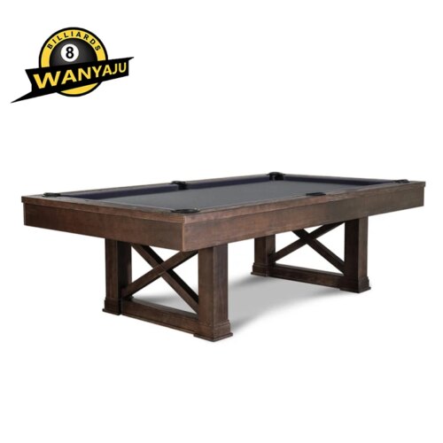 China factory wholesaler direct selling billiard pool table with solid wood natural slate and professional felt - Image 4