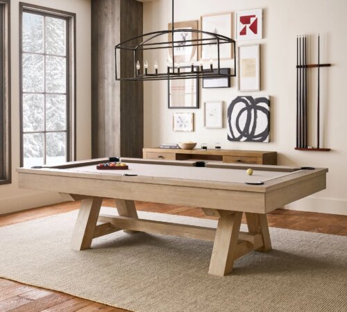 Competitive price high quality solid wood slate rustic billiards pool tables - Image 4