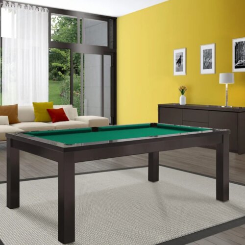 Dining top billiard pool table 7ft/8ft/9ft with natural slates modern classic home use pool table for sale - Image 4