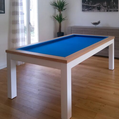 Dining top billiard pool table 7ft/8ft/9ft with natural slates modern classic home use pool table for sale - Image 6
