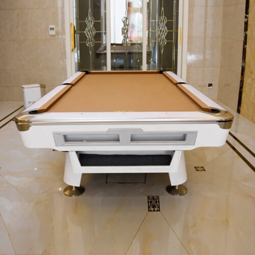 Factory Custom American Styles 9 Ball Billiard Pool Table with Solid Wood and Slate Bed - Image 4