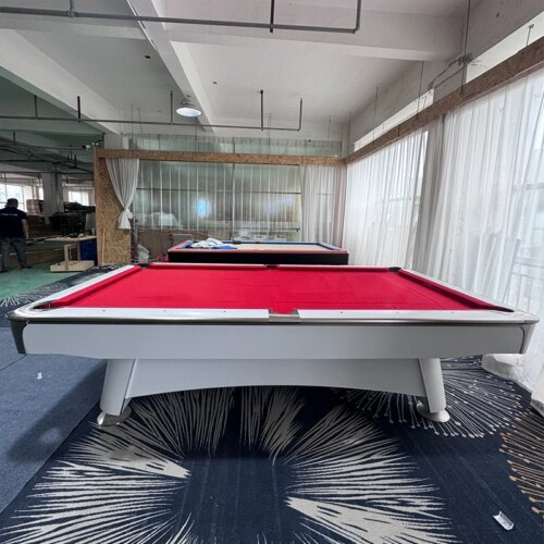 Factory Price solid oak wood Ball return system 9ft Pool table with natural slates slabs - Image 6