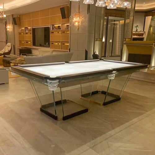 Factory Wholesale High Quality Luxury Designs Glass Dining Biliard Table Custom High End Outdoor Indoor Slate Pool Table 8ft - Image 2