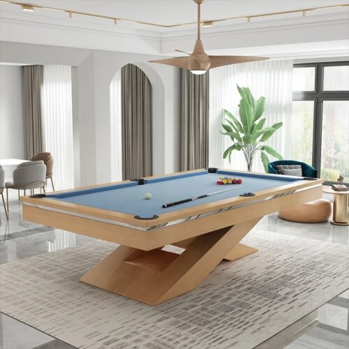 Factory Wholesale High Quality Luxury Designs Glass Dining Biliard Table Custom High End Outdoor Indoor Slate Pool Table 8ft - Image 5