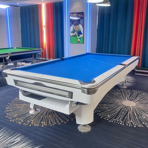Factory best selling 9FT 9-BALL pool club billiard tables stone slate with natural slate professional felt - Image 5