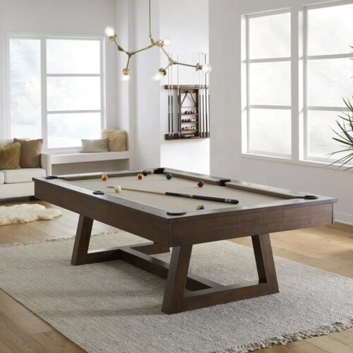 Factory direct sales antique billiard tables with solid wood natural slate 7ft/8ft/9ft professional table cloth - Image 3