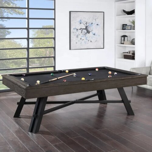 Factory direct sales antique billiard tables with solid wood natural slate 7ft/8ft/9ft professional table cloth - Image 6