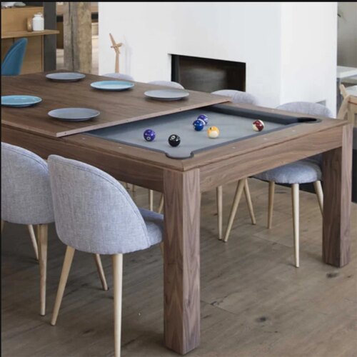 Factory luxury direct hot selling design billiard and tennis  top  natural slate solid wood with professional felt - Image 3