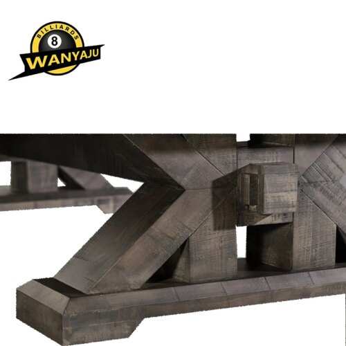 Factory modern new design 9ft/8ftpool and billiard table with solid wood high quality natural slate - Image 6
