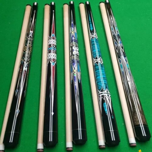 Factory wholesale selling wood billiard diamond pool cue sticks 11mm 13mm leather head 1/2 jointed billiard cue - Image 3