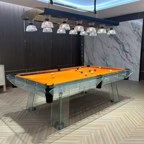 Good material Fancy Modern Luxury Glass Pool Billiards Table for Sale - Image 2