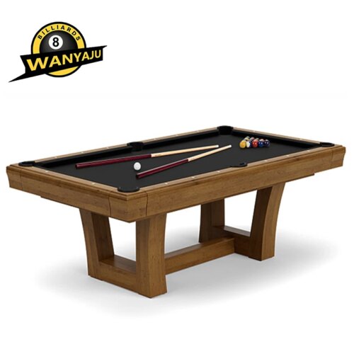 Hot sale factory 9ft 8ft 7ft pool and  billiard table American style   folding  top natural slate solid wood - Image 4