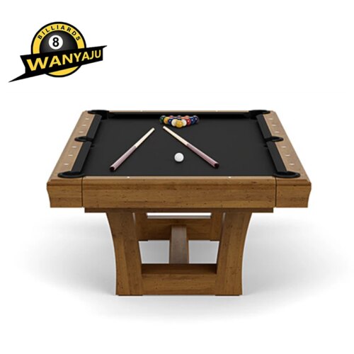 Hot sale factory 9ft 8ft 7ft pool and  billiard table American style   folding  top natural slate solid wood - Image 5